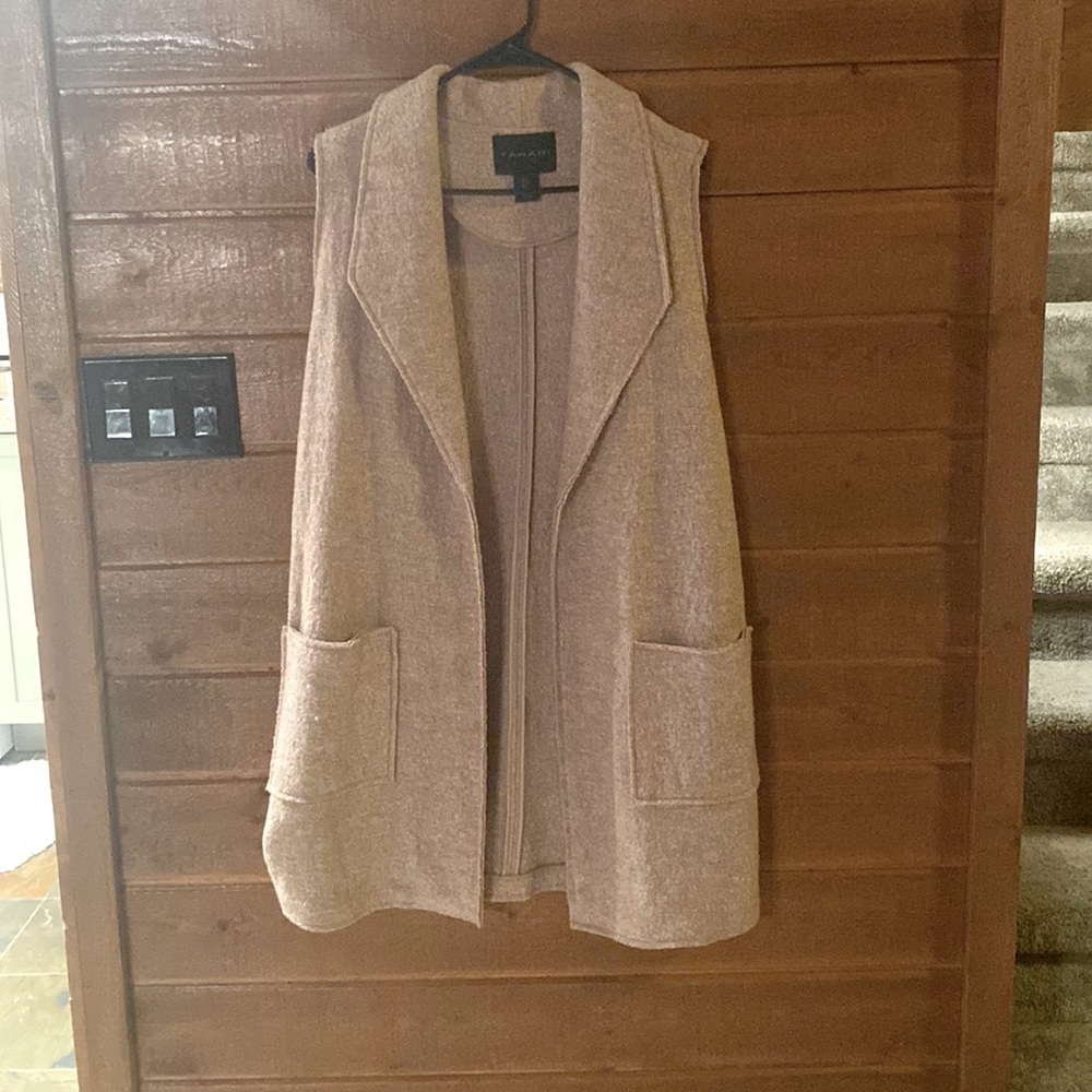 Tahari - Longline Wool Blend Vest
